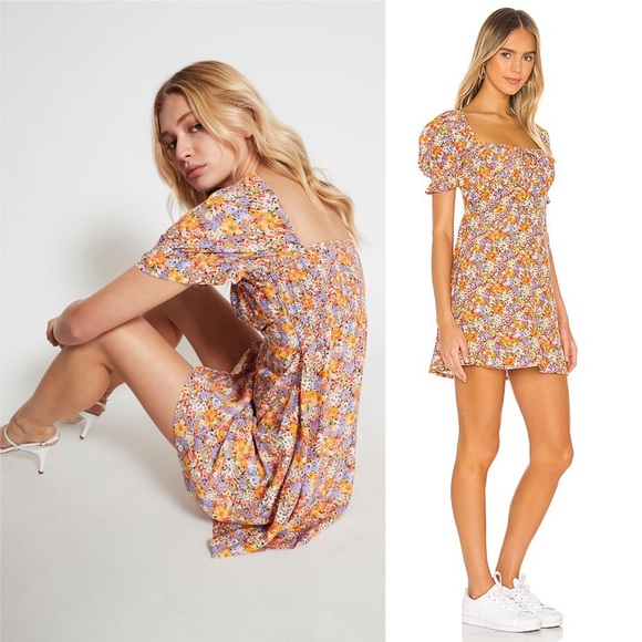 knee length dresses for ladies Felice Mini Dress Midsummer Floral main image 0